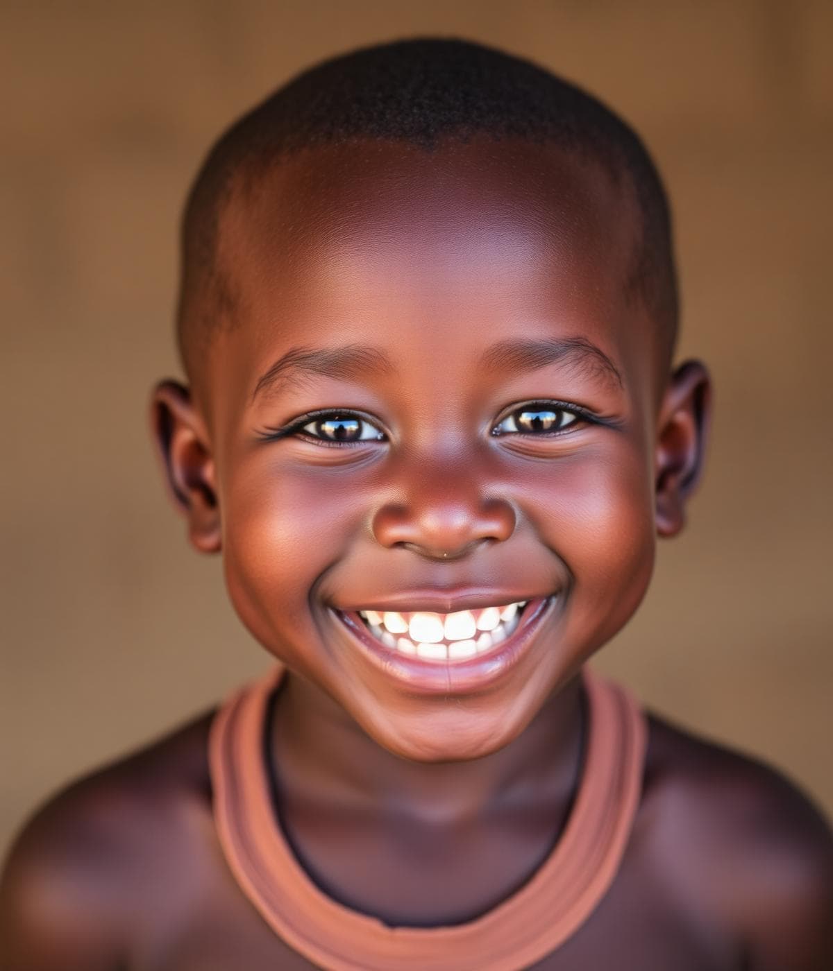 Portrait d'un enfant souriant